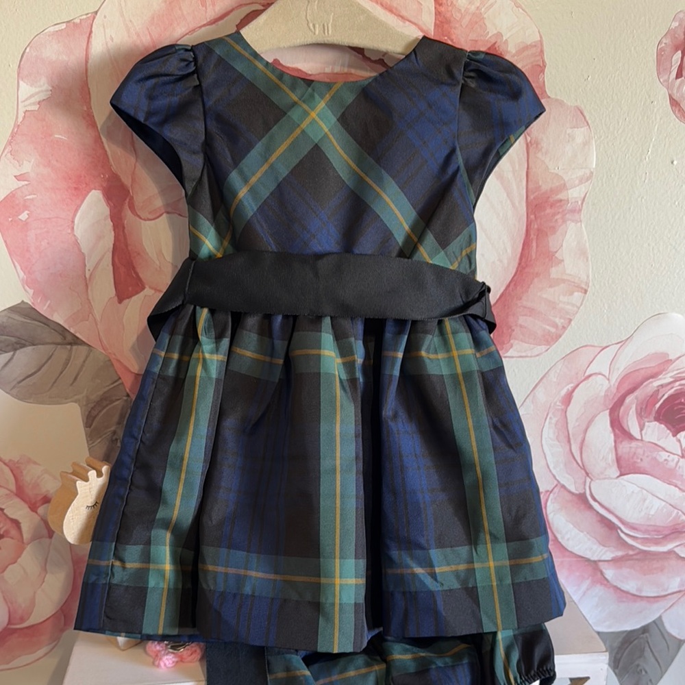 Plaid Ralph Lauren  Dress with Bow Accent